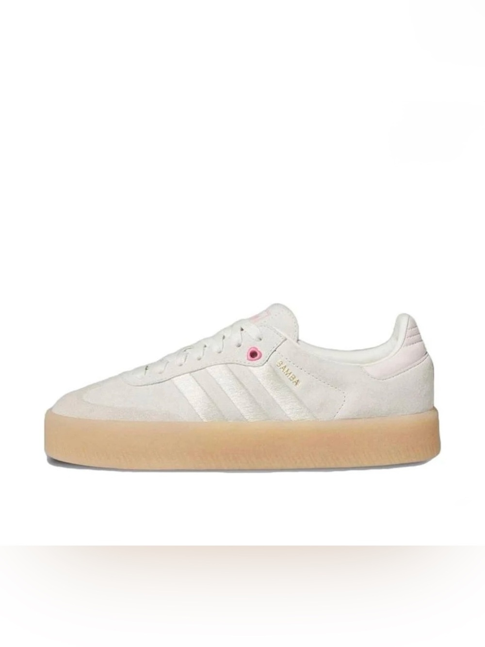 adidas Sambae 'Valentines Day' Beige Pink Athletic Women’s Shoes Size 7